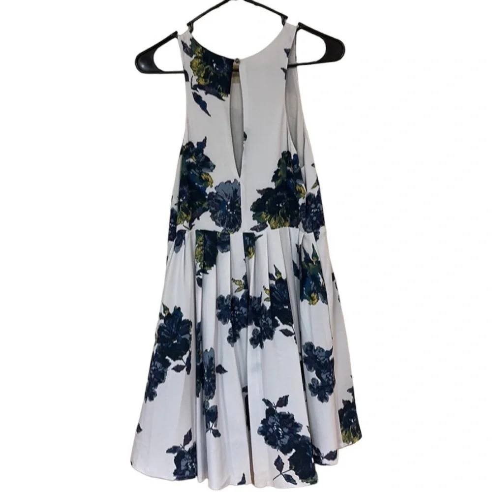 FREE PEOPLE Cloud Combo Floral Flutter By Pleated Mini Dress Size 6 Boho Summer - Picture 7 of 7